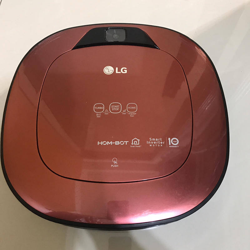 [二手] LG WIFI變頻單眼掃地機器人 VR66413LVM 典雅紅 無水箱版
