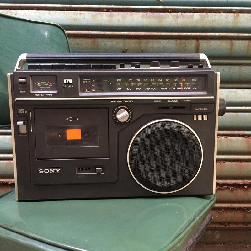 SONY 早期收錄音機 ソニー CF-1775 1976年 日本製 昭和レトロ  錄音帶 (已售出，勿下標)