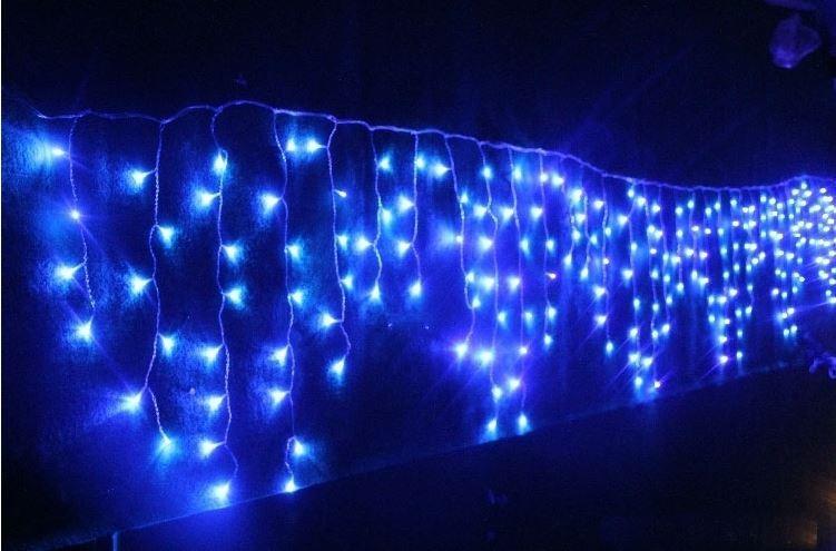 LED聖誕燈(冰條燈220V彩色/藍白)2.76米 新式接頭 純銅線 IP65防水冰條燈(含控制器含8種跳機)