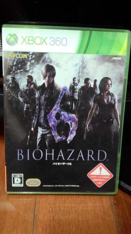 XBOX360 惡靈古堡 6 Resident Evil BIO HAZARD 6 日版