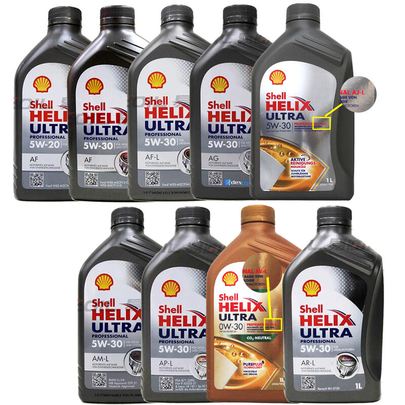 【易油網】SHELL Helix Ultra Pro系列 合成機油(AF/AG/AJ-L/AM-L/AP-L/AR-L/