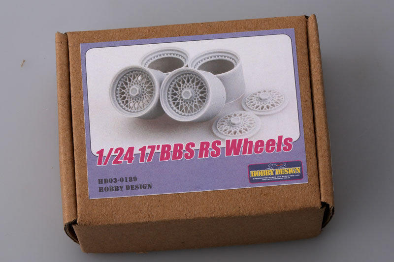 【傑作坊】絕版品 最後一組 Hobby Design HD03-0189 1/24 17吋改裝輪圈 BBS RS