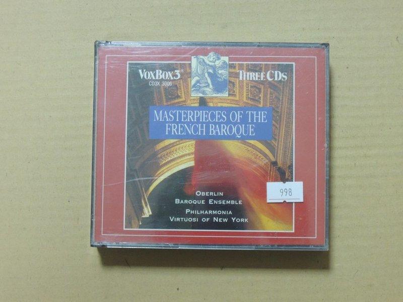 xx-低價起拍a】CD】MASTERPIECES OF THE FRENCH BAROQUE-法國巴洛克音樂