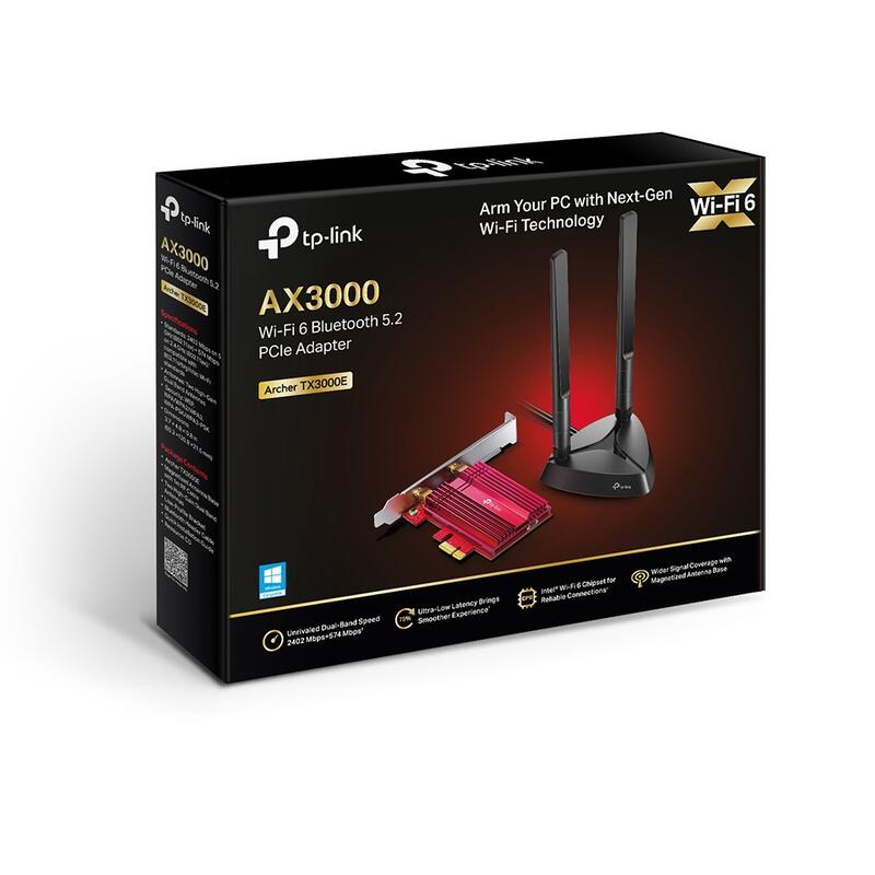 含發票~TP-Link Archer TX3000E AX3000雙頻PCI-E wifi 6 無線網卡+藍牙5.2