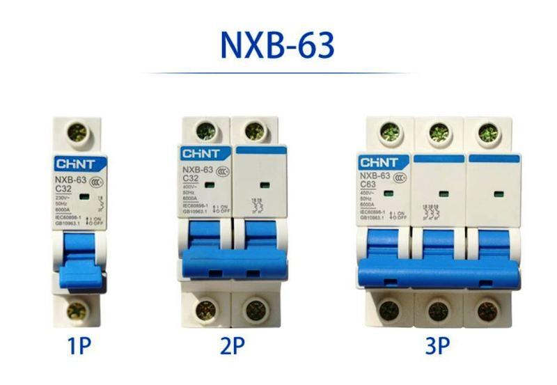 2P 小型斷路器 無熔絲開關 小型迴路保護器 NXB-63 CHNT