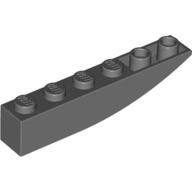 [ mama baby ] 全新 樂高 LEGO 4210779-42023 深灰色 1x6 反向 曲面磚