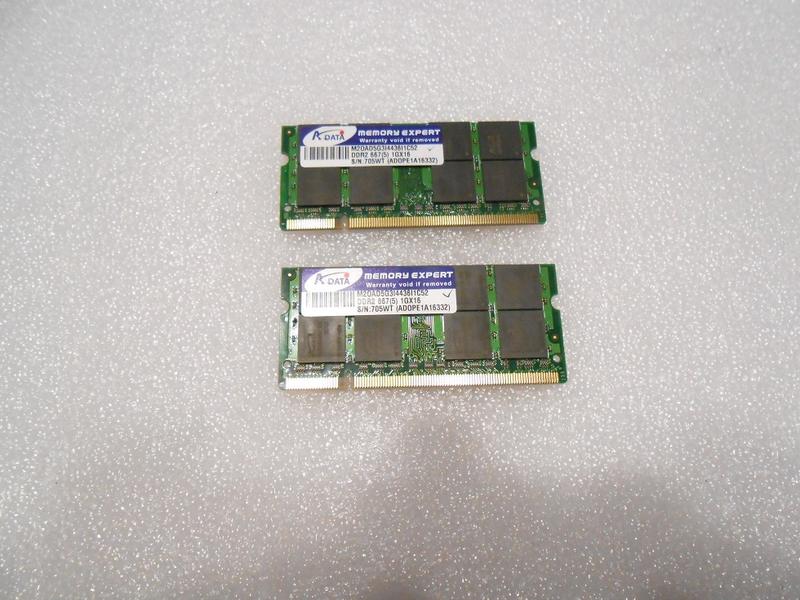威剛 ADATA DDR2 667 1Gx2=2G 筆電記憶體 （3）【原廠終身保固】