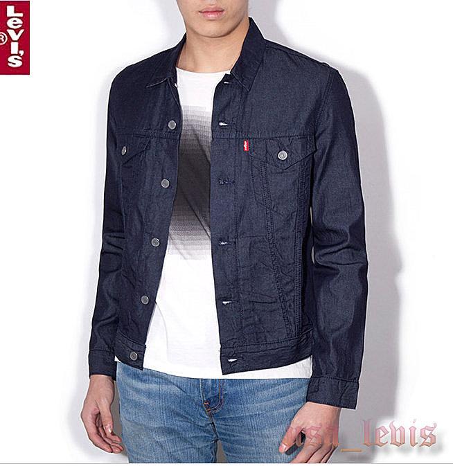 賠售現貨【優惠L號】美國 日本LEVIS Slim Fit Trucker Jacket 黑藍合身 牛仔 外套 夾克