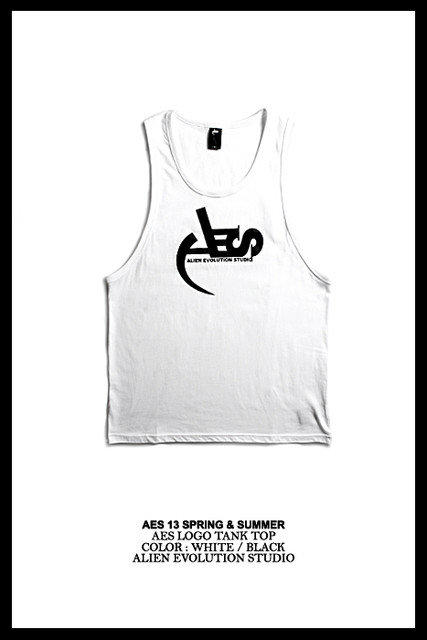 AES 13SS ISSUE - AES LOGO TANK TOP白【L】2013.08.03