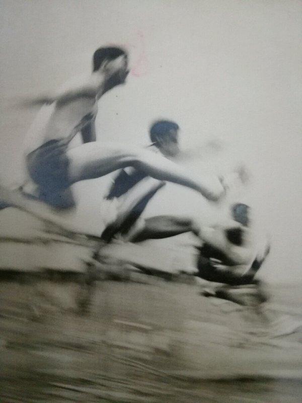 50～60年代黑白老照片～飛奔競跑跨欄～攝影家何懷東