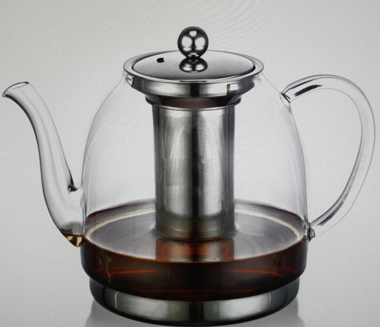 ~*萊康精品*~玻潤 不鏽鋼底電磁爐專用玻璃茶壺 耐熱玻璃煮茶器 1800CC