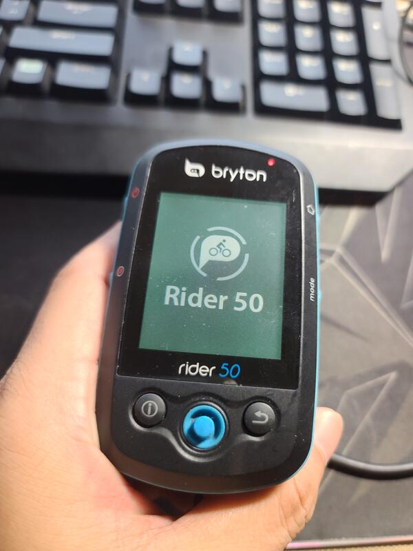 BRYTON Rider 50 GPS自行車記錄馬錶/碼表/可開機/電池已不蓄電/零件機