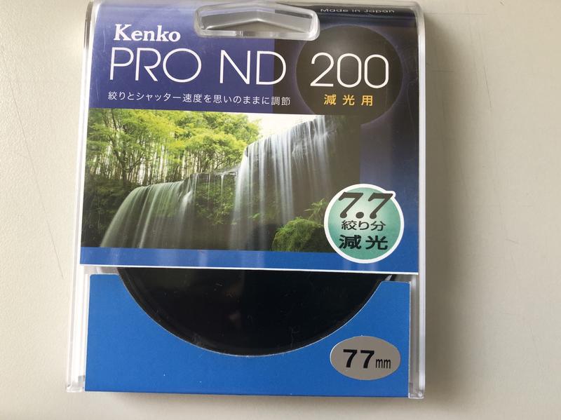 Kenko PRO ND200 77mm 減光鏡僅打開測試99%新