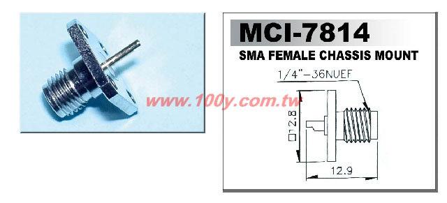 SMA Female Chassis Mount   1455  #3285 (1個)