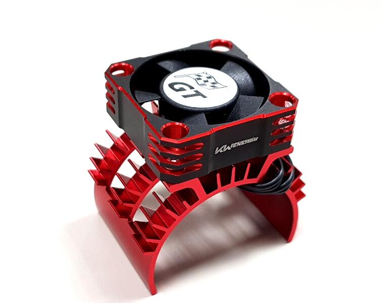 ***GT模型***全新 KW 540 鋁合金散熱器(馬達散熱風扇), 超強轉速, 極佳散熱效果, 陽極紅色