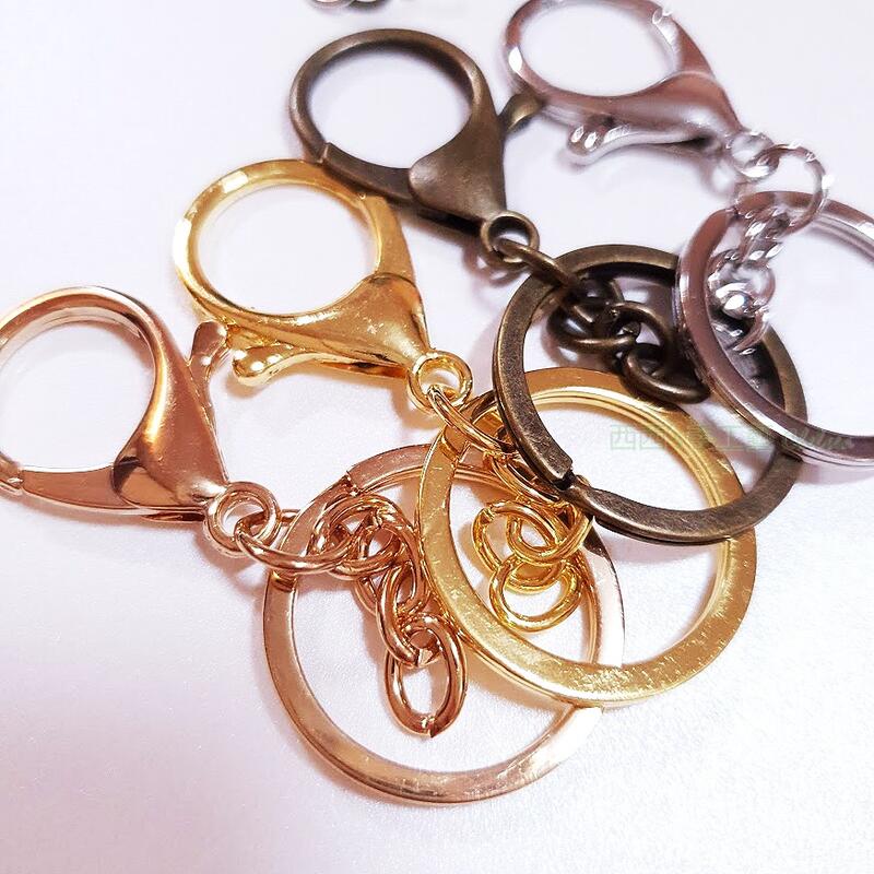◤西西`s◢ 手工藝材料 24760 龍蝦頭節鏈鑰匙圈(長約6.5cm)4色 文創設計 串珠 布貼素材 拼豆 滿額免運