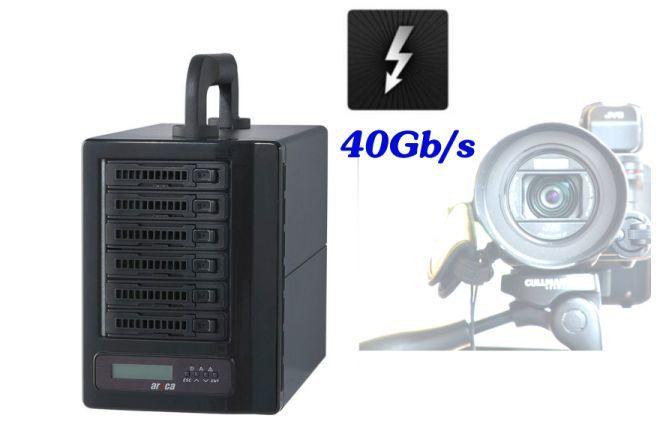 Areca 8050T3U-6M Thunderbolt 3 RAID 含2TB SSD x 6 -外景拍片最佳伙伴
