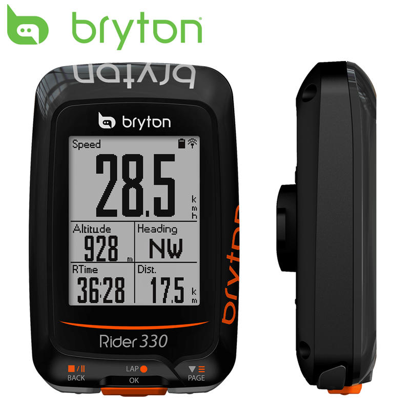 【12期0利率】Bryton Rider 330E GPS自行車記錄器 主機+固定座