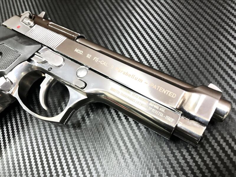 {凱璿 生存遊戲專賣店} UMAREX授權刻字 Beretta貝瑞塔 M9 GBB 全金屬瓦斯手槍 銀色 | 露天市集 | 全台最大的網路購物市集