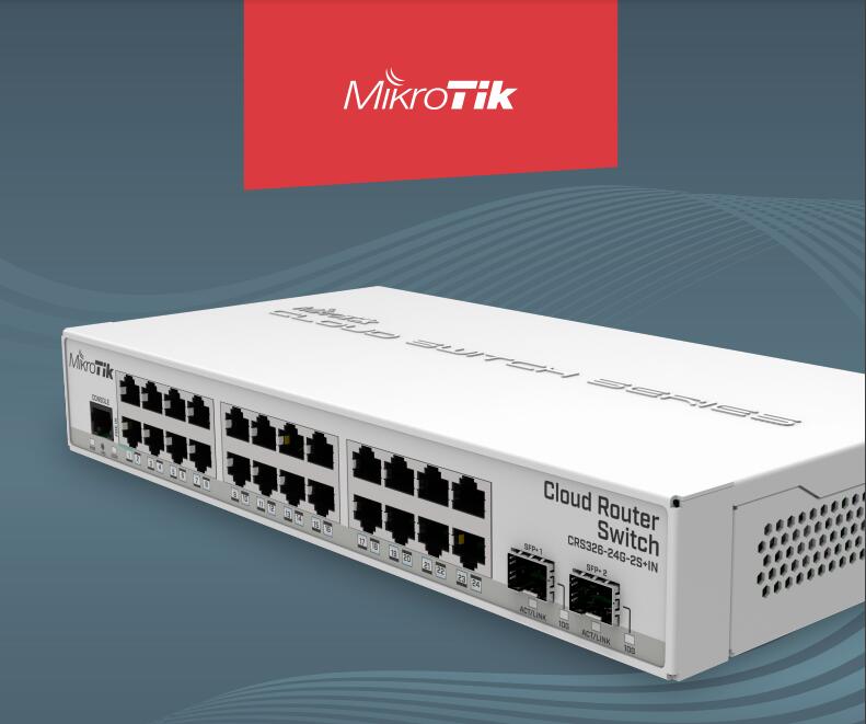 【RouterOS專業賣家】台灣公司貨 CRS326-24G-2S+IN 24埠桌面型 L3 網管型交換器/路由器