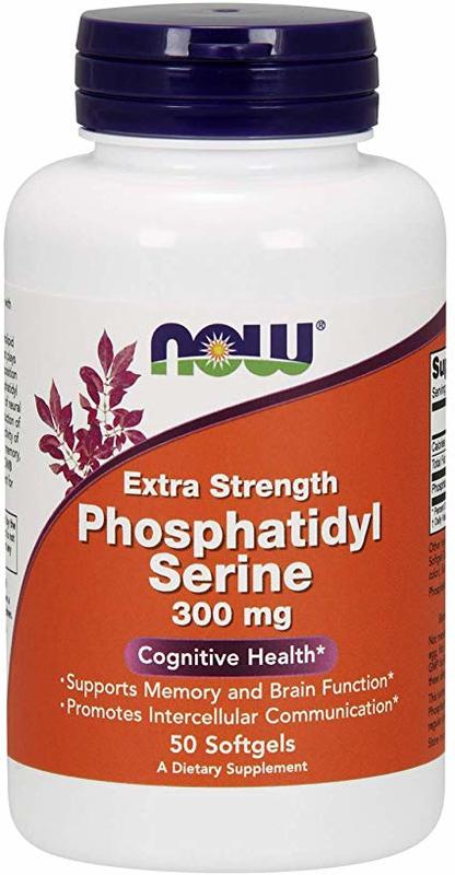 [預購] Now 腦磷脂/磷脂醯絲氨酸 300毫克 50粒 Phosphatidyl Serine