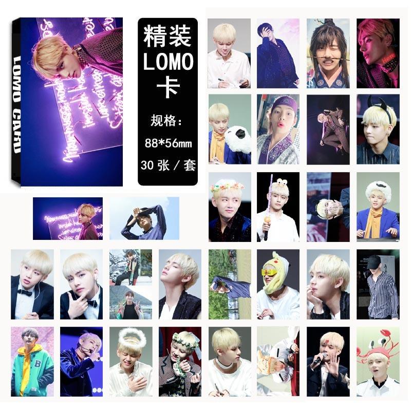 【首爾小情歌】BTS 防彈少年團 Ｖ 金泰亨 個人款 #03 小卡 LOMO 30張卡片 小卡組