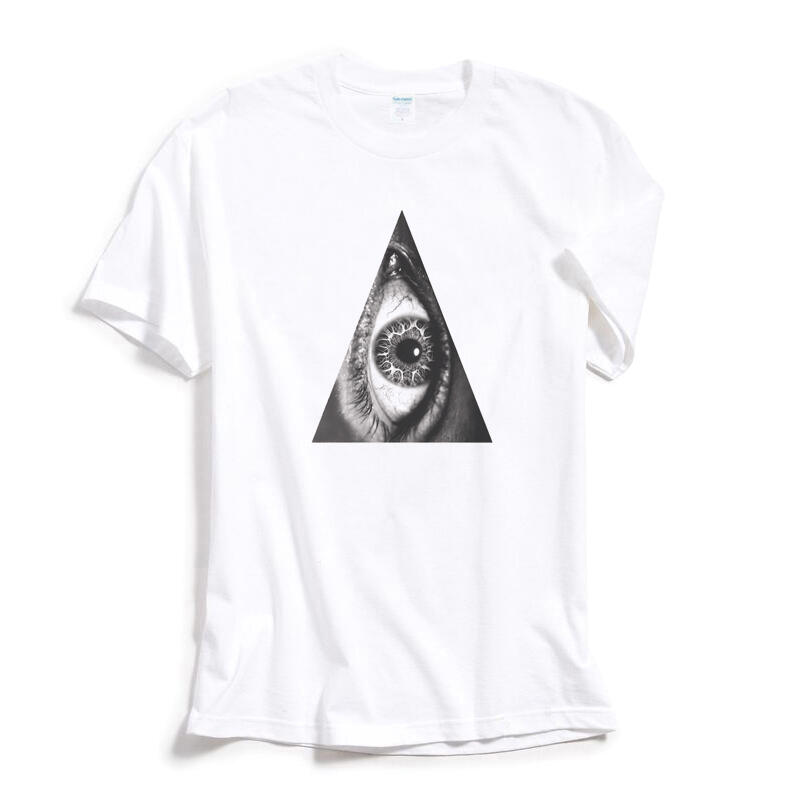 Triangle Eye 短袖T恤 4色 三角 眼 幾何 設計 自創 品牌 時髦 圓 光明 正義