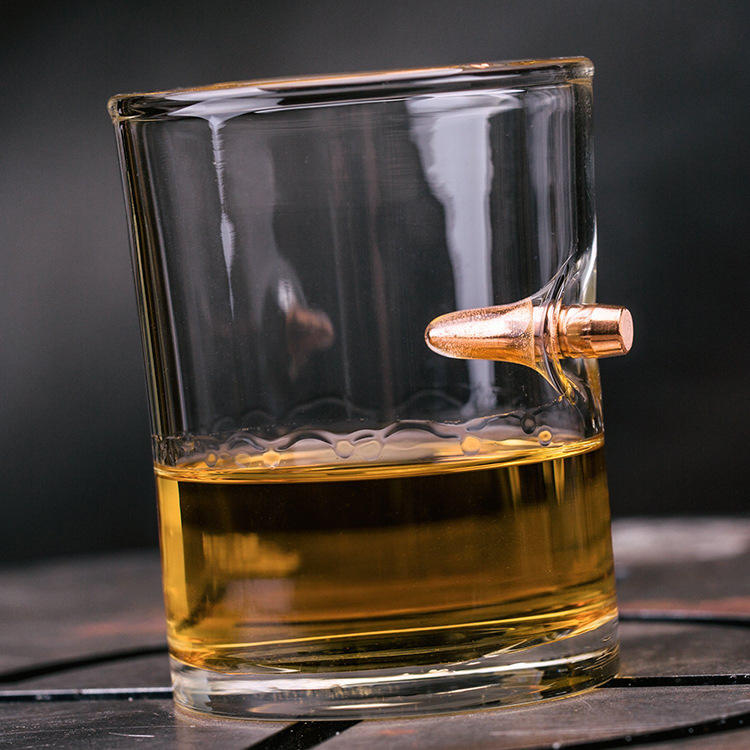 手工吹製酒杯 子彈威士忌酒杯 WHISKY杯 點308口徑子彈杯 交換禮物 聖誕禮物
