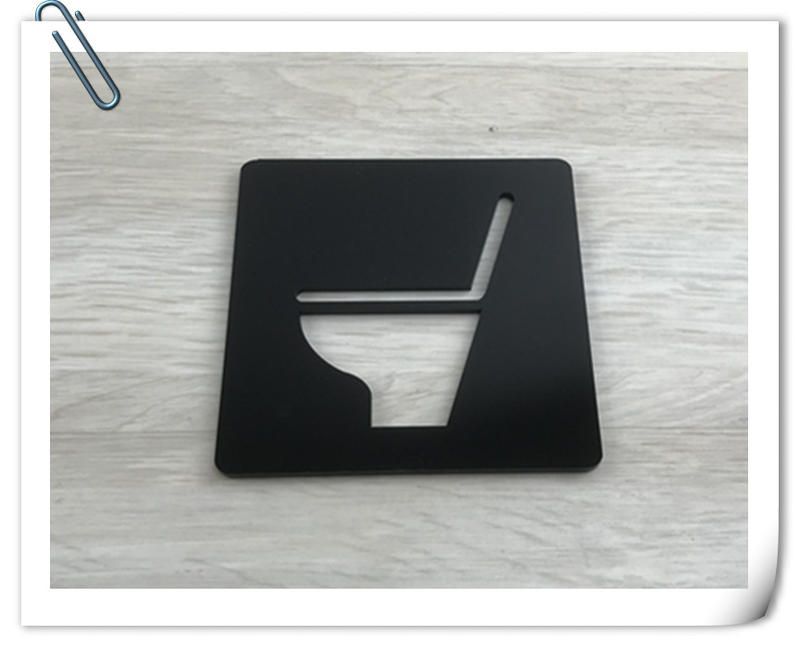 【現貨】座式馬桶標示牌黑色壓克力指示牌 標誌告示 男女廁所 WC 便所 洗手間 款示:WC75或WW71✦幸運草文創✦