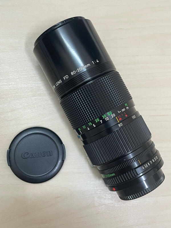 手動鏡 Canon FD 80-200mm F4 恆定光圈 有微距 變焦望遠鏡頭(70-210mm可參考)