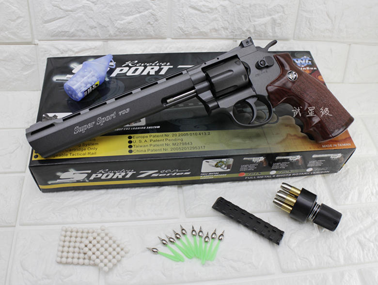 台南 武星級 WG 8吋 左輪 手槍 CO2直壓槍 散彈版 ( 左輪槍8吋SP 703直壓槍BB槍BB彈玩具槍瓦斯槍