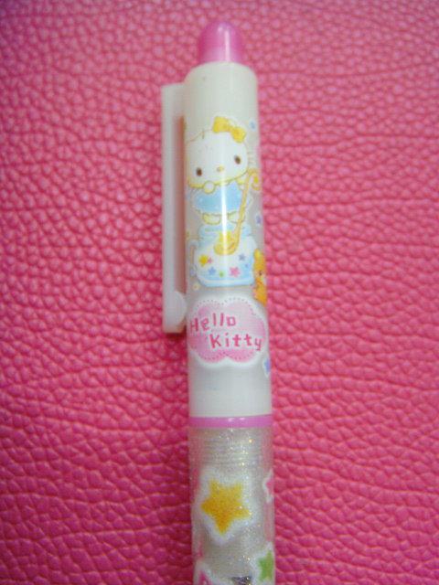 瑪奇格 日本原裝進口 Hello Kitty 超絶版  雲仙子 三用筆（自動鉛筆 原子筆）( 2003 Made in Japan ) 14cm