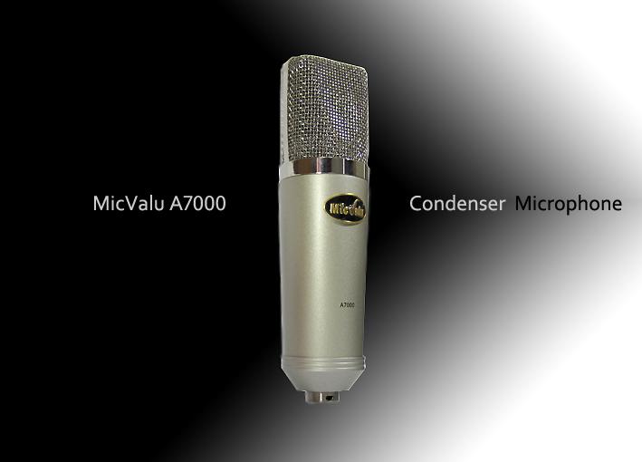 MicValu 麥克樂 A7000廣播錄音 34mm鍍金震膜 電容式麥克風(支架噴網另購)送166音效軟體  網路天空