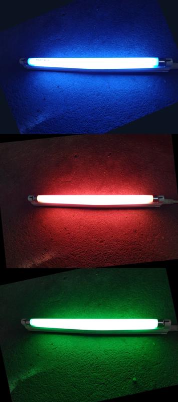 【SPARKLING專業照明】T5 21W 8W 色管/彩色燈管 藍色.紅色.綠色 燈管(便宜出清)