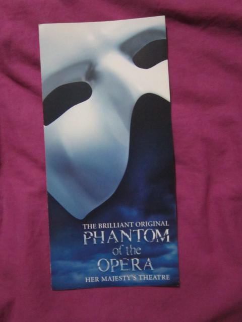音樂劇 歌劇魅影The Phantom of the Opera 倫敦傳單