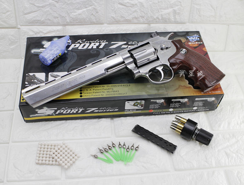 台南 武星級 WG 8吋 左輪 手槍 CO2直壓槍 散彈版 S (左輪槍8吋SP 703直壓槍BB槍BB彈玩具槍瓦斯槍