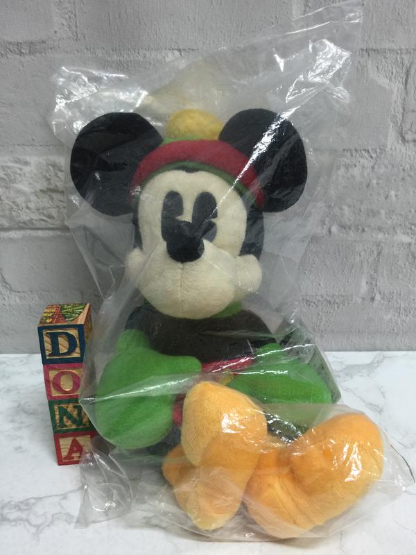 🌸Dona代購🌸現貨 日本正版 迪士尼米老鼠米奇聖誕節復古造型 娃娃/玩偶/擺飾 C70