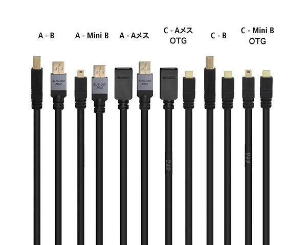 SAEC SUS-020C-B/1.2 最高級USBタイプC-B PC-TripleC/EX導体 (SUS020CB