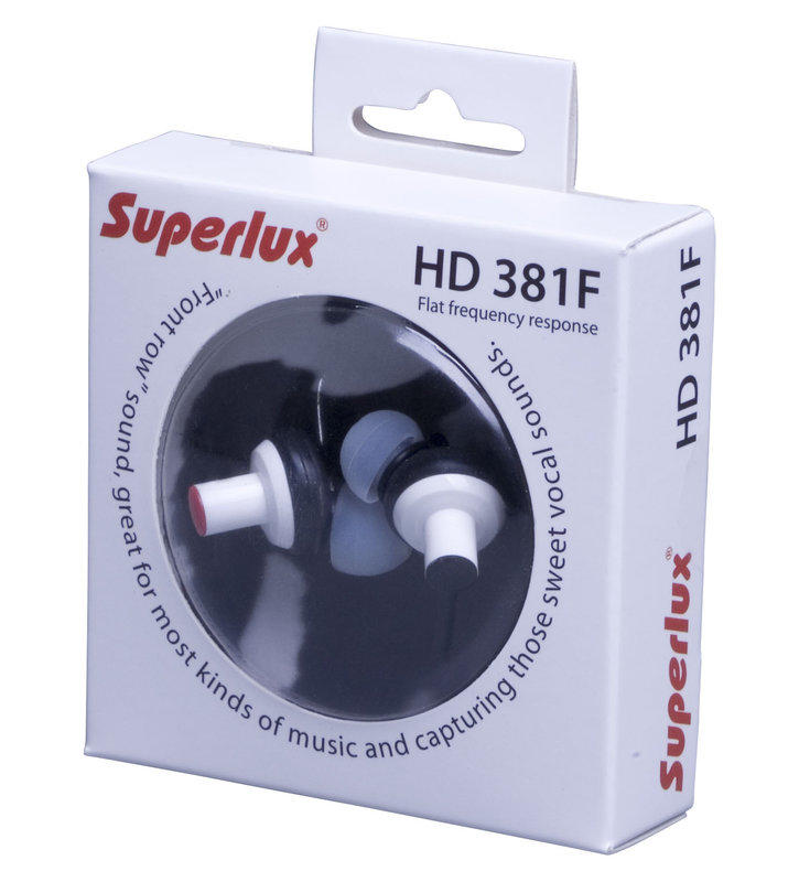 [限時優惠] 舒伯樂 Superlux HD381F HD-381F 耳塞式耳機 原廠真品 保固一年