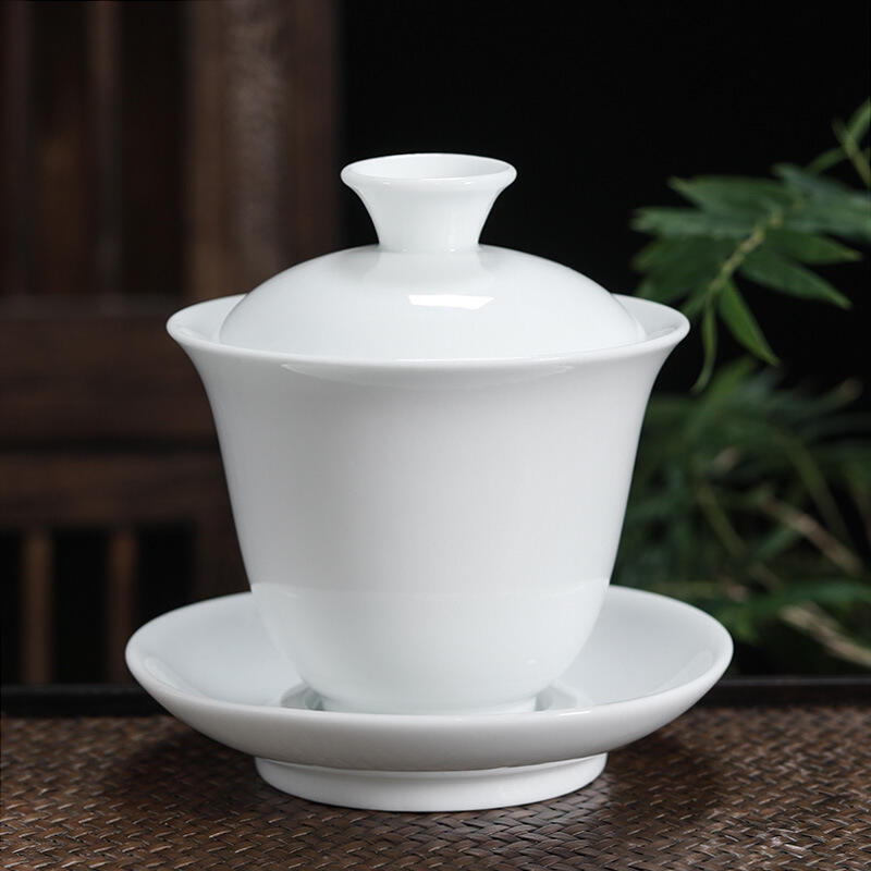 白瓷 蓋碗 茶壺 蓋杯 三才蓋碗 泡茶碗 瓷器 茶具 留香蓋碗 泡茶用具