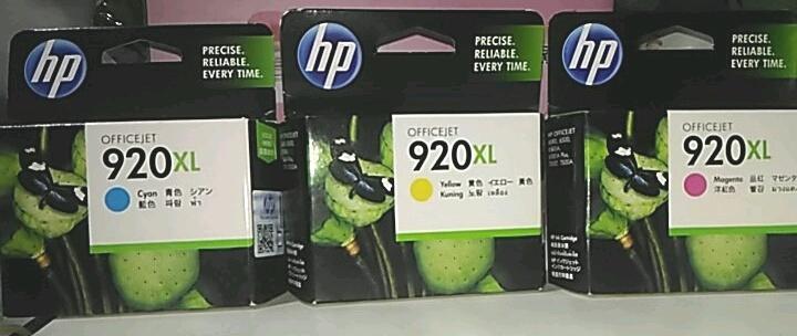 HP原廠 920  藍 黃 紅 黑色 Officejet墨水匣，按定價再打9折出售