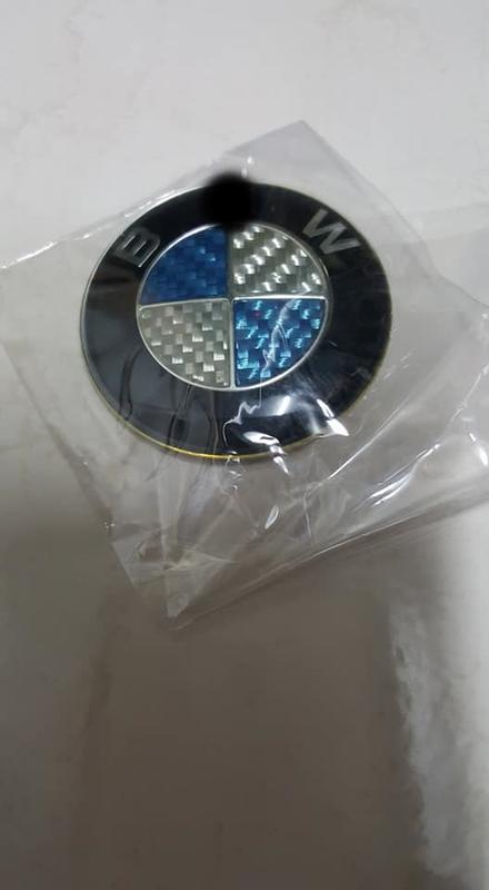 BMW  藍白卡夢 輪框中心蓋  68mm