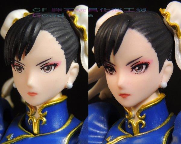 GF化妝工坊-6吋臉部塗裝代工]S.H.Figuarts SHF 快打旋風Chun-Li 春麗