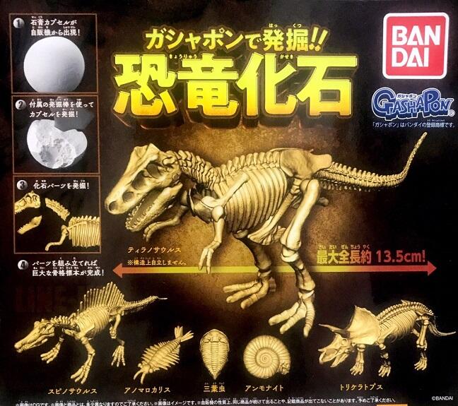 【奇蹟@蛋】日版BANDAI (轉蛋)挖掘恐龍化石石膏球   隨機2款   NO:6849
