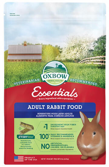 美國OXBOW活力成兔配方飼料10磅(2025.07)