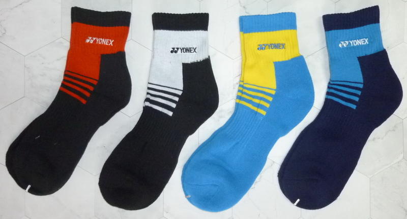 YONEX 優乃克 3D立體運動襪 (厚底) 左右設計 4色可選 特價 每雙 120元 6雙免運