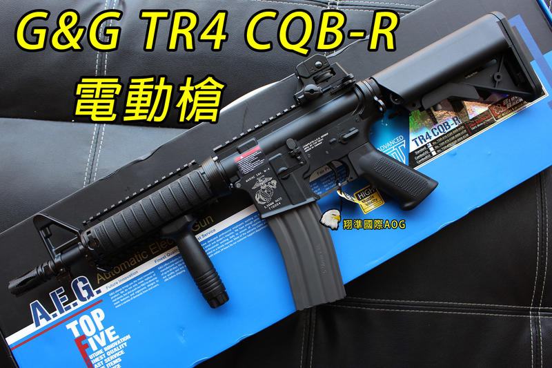 【翔準國際AOG】G&G TR4 CQB-R AEG 實戰版 M4電動槍 怪怪 (訂購無字版)