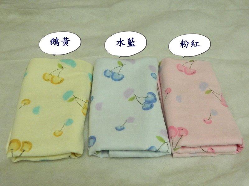【i愛毛巾】標準MIT雲林虎尾毛巾-高級櫻桃成人紗布毛巾(鵝黃/水藍/粉紅,共三色)-可安排超商取貨