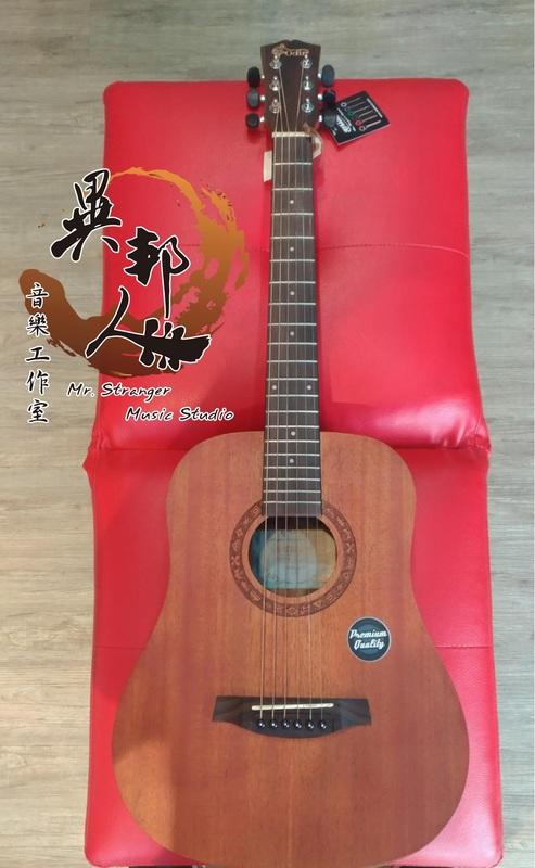 【異邦人樂器】Soldin GF-160 34吋 桃花心木 木吉他 旅行吉他 民謠吉他 小吉他 (附原廠厚琴袋)