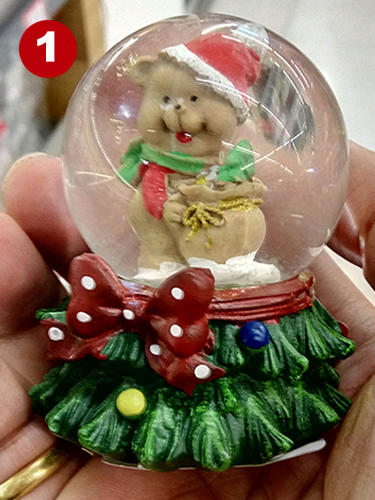 2017聖誕商品水晶球小號人物耶誕禮物100元